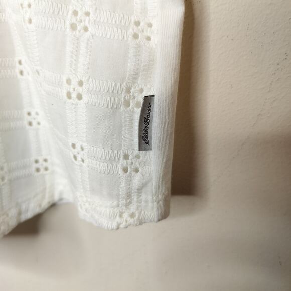 Eddie Bauer Tank Top Eyelet Embroidered Cotton - Picture 4 of 7